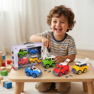 DIY Assembled Traffic Car Set